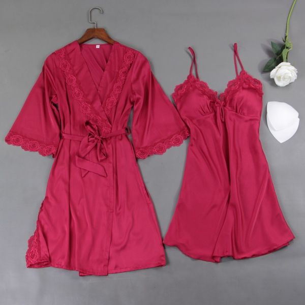 women robe gown sets ladies satin print sleepwear robes nightdress silk pyjama sets two-pieces sleepwear lounge pijama, Black;red
women robe gown sets ladies satin print sleepwear robes nightdress silk pyjama sets two-pieces sleepwear lounge pijama, Black;red