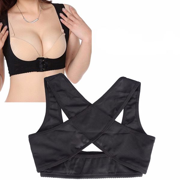 adjustable women breast back support belt posture corrector corset women shoulder back body shaper hunchback posture corrector, White
adjustable women breast back support belt posture corrector corset women shoulder back body shaper hunchback posture corrector, White