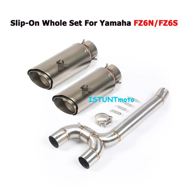 motorcycle exhaust slip-on whole set escape modified motorbike middle link pipe with double muffler for yamaha fz6n 6s fz600
motorcycle exhaust slip-on whole set escape modified motorbike middle link pipe with double muffler for yamaha fz6n 6s fz600