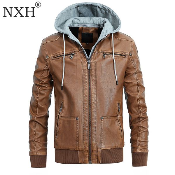 nxh кожезаменитель jaket мужчины pu куртка с капюшоном мужчины мотоцикл outwear съемный капюшон на молнии пальто повседневный streetwear, Black
nxh кожезаменитель jaket мужчины pu куртка с капюшоном мужчины мотоцикл outwear съемный капюшон на молнии пальто повседневный streetwear, Black