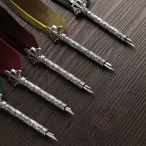 1 set turkey feather pen quill oblique + 5 nibs+ pen set vintage feather dip fountain quill dip wholesale
1 set turkey feather pen quill oblique + 5 nibs+ pen set vintage feather dip fountain quill dip wholesale