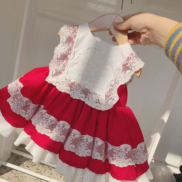 girl's dresses 2021 summer spanish lolita princess dress for girls clothes lace stitching children birthday party vestidos baby, Red;yellow
girl's dresses 2021 summer spanish lolita princess dress for girls clothes lace stitching children birthday party vestidos baby, Red;yellow