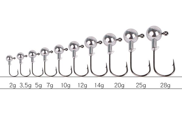 50psc/lot 1.5g/2g/3.5g/5g/7g lead head hook jigs bait fishing hooks for soft lure fishing tackle 
50psc/lot 1.5g/2g/3.5g/5g/7g lead head hook jigs bait fishing hooks for soft lure fishing tackle