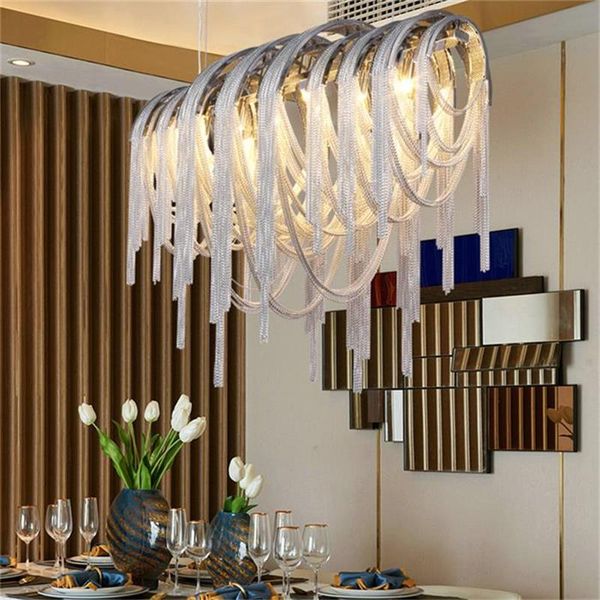 modern island pendant lighting tassel aluminum chain large pendant lighting for clothes store restaurant shopping mail
modern island pendant lighting tassel aluminum chain large pendant lighting for clothes store restaurant shopping mail