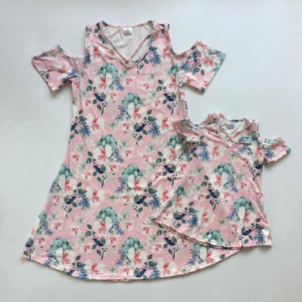 summer baby girls boutique clothes pink floral off shoulder cotton mommy & me dress children raglan short sleeve knee length, White
summer baby girls boutique clothes pink floral off shoulder cotton mommy & me dress children raglan short sleeve knee length, White