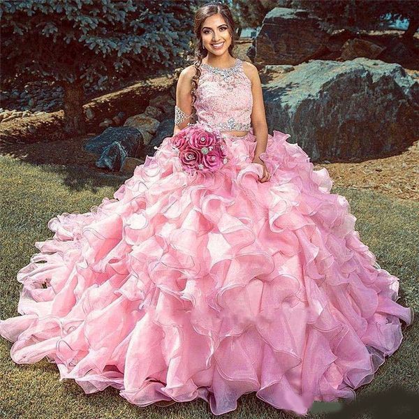 pink ball gown quinceanera dresses cascading ruffles organza beads appliques sweet 16 vestidos de 15 anos masquarade prom evening dress, Blue;red
pink ball gown quinceanera dresses cascading ruffles organza beads appliques sweet 16 vestidos de 15 anos masquarade prom evening dress, Blue;red