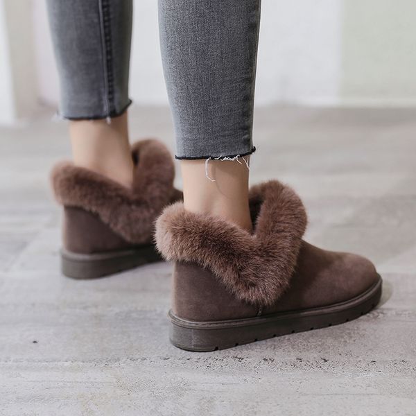 black brown suede winter snow boots women plus plush keep warm elegant furry fur decoration ankle boots women 2019
black brown suede winter snow boots women plus plush keep warm elegant furry fur decoration ankle boots women 2019