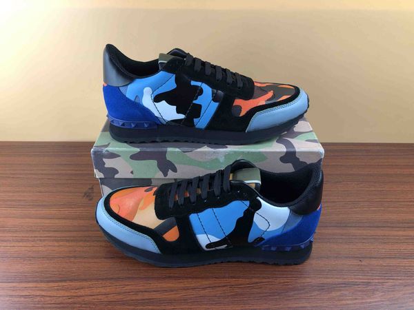 new designer sport shoes man women genuine leather rubber stud camouflage rockrunner casual sneakers from italy with box size 35-45 ct01, Black
new designer sport shoes man women genuine leather rubber stud camouflage rockrunner casual sneakers from italy with box size 35-45 ct01, Black