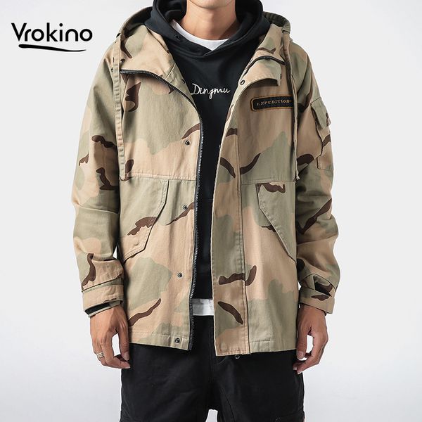 vrokino 2019 spring and autumn new camouflage hooded men's jacket men's casual loose 100% cotton camouflage jacket 4xl 5xl, Black;brown
vrokino 2019 spring and autumn new camouflage hooded men's jacket men's casual loose 100% cotton camouflage jacket 4xl 5xl, Black;brown
