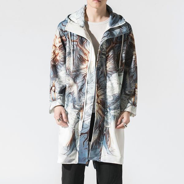 fashion leisure long jackets men chinese style loose 2020 summer new casual jacket male hooded printed man coat high quality, Tan;black
fashion leisure long jackets men chinese style loose 2020 summer new casual jacket male hooded printed man coat high quality, Tan;black