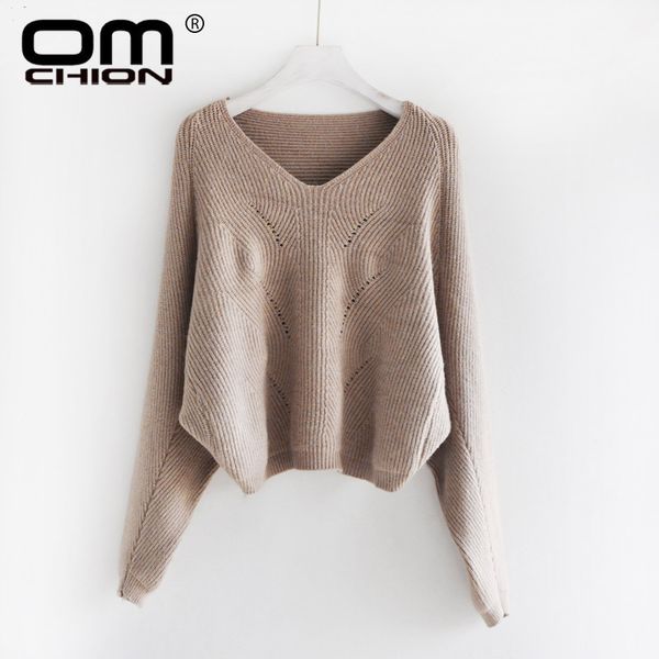 omchion pull femme 2019 autumn korean v neck knit short sweater women casual batwing sleeve pullover hollow out jumper lmy216, White;black
omchion pull femme 2019 autumn korean v neck knit short sweater women casual batwing sleeve pullover hollow out jumper lmy216, White;black