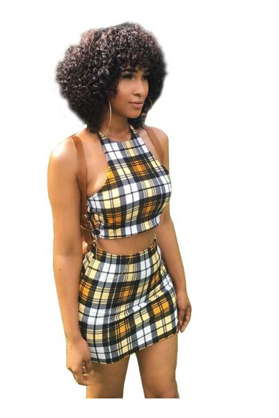 fashion- summer plaid print skirt suits spaghetti strap halter bodycon sheath dresses skirt sets women two piece skirt outfits, White
fashion- summer plaid print skirt suits spaghetti strap halter bodycon sheath dresses skirt sets women two piece skirt outfits, White
