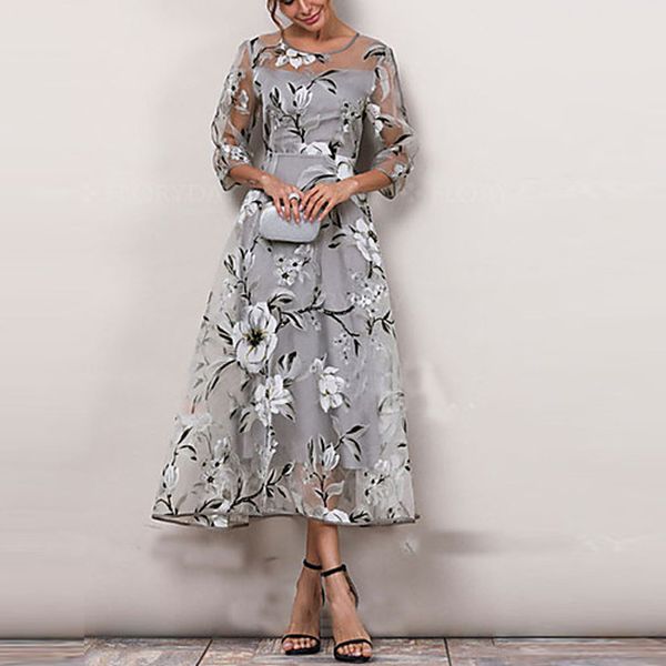 korean casual print women dress bohemian ladies flare three quarter sleeves -length o-neck dresses women organza tulle dress, White;black
korean casual print women dress bohemian ladies flare three quarter sleeves -length o-neck dresses women organza tulle dress, White;black