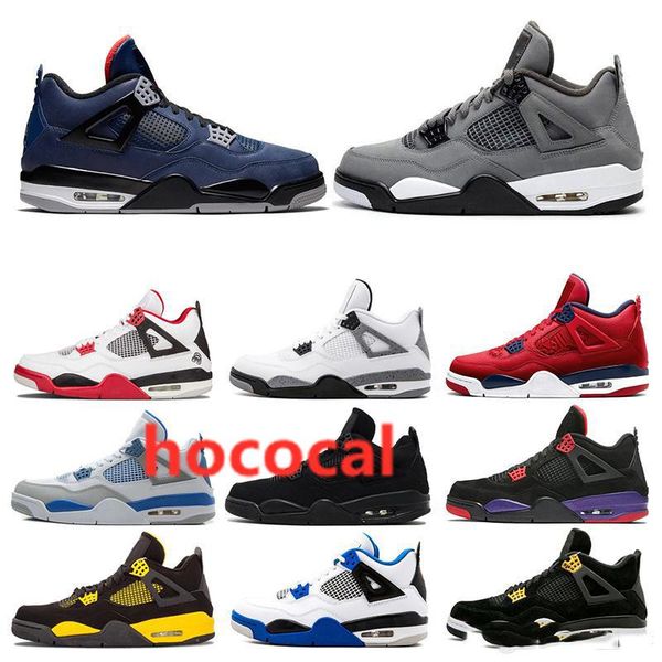 hococal designer 4 4s mens basketball shoes loyal blue what the cool grey bred black gum sneakers sports shoes size 7-10 
hococal designer 4 4s mens basketball shoes loyal blue what the cool grey bred black gum sneakers sports shoes size 7-10