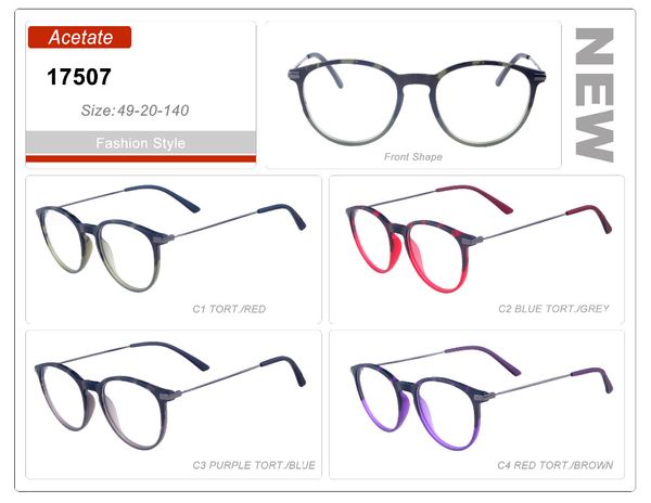 eye wonder women handmade red round retro acetate optical frames with metal temples, Silver
eye wonder women handmade red round retro acetate optical frames with metal temples, Silver
