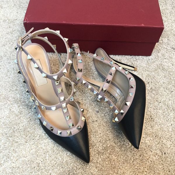 2020 wedding women lady spikes 2-strap black leather poined toes ankle sandals high heeled heels stiletto shoes pumps
2020 wedding women lady spikes 2-strap black leather poined toes ankle sandals high heeled heels stiletto shoes pumps