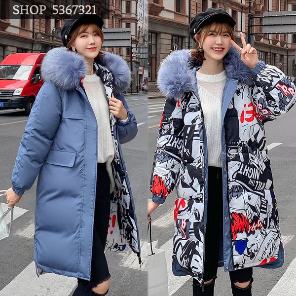 clothes woman 2019 winter long fund both sides clothes down cotton woman will code easy cotton-padded jacket loose coat, Black
clothes woman 2019 winter long fund both sides clothes down cotton woman will code easy cotton-padded jacket loose coat, Black