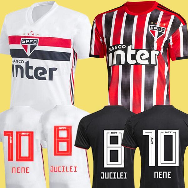 2019 Brazil Sao Paulo soccer jerseys Mens thai quality 7 NENE 9 DIEGO SOUZA 34 B. ALVES Brasil Sao Paulo shirts football shirts