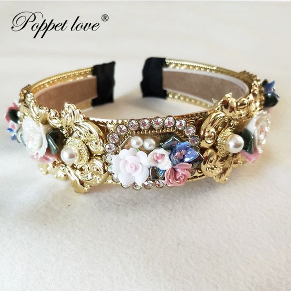 fashionable pearls rhinestone retro baroque ceramics headdress crown velvet hairband card wedding hair accessory, Golden;white
fashionable pearls rhinestone retro baroque ceramics headdress crown velvet hairband card wedding hair accessory, Golden;white