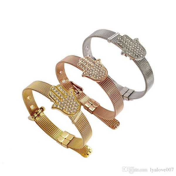 new fashion jewelry for women cuff bracelets zircon palm mesh watch chain bracelet love bangles bracelets for women jewelry, Black
new fashion jewelry for women cuff bracelets zircon palm mesh watch chain bracelet love bangles bracelets for women jewelry, Black