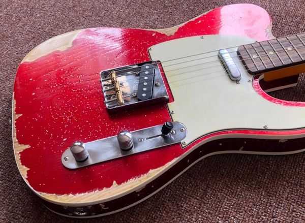 10s custom shop masterbuilt ольха body tele супер увядшие heavy relic metallic red искорка tl электрическая гитара vintage тюнеры, aged hard
10s custom shop masterbuilt ольха body tele супер увядшие heavy relic metallic red искорка tl электрическая гитара vintage тюнеры, aged hard