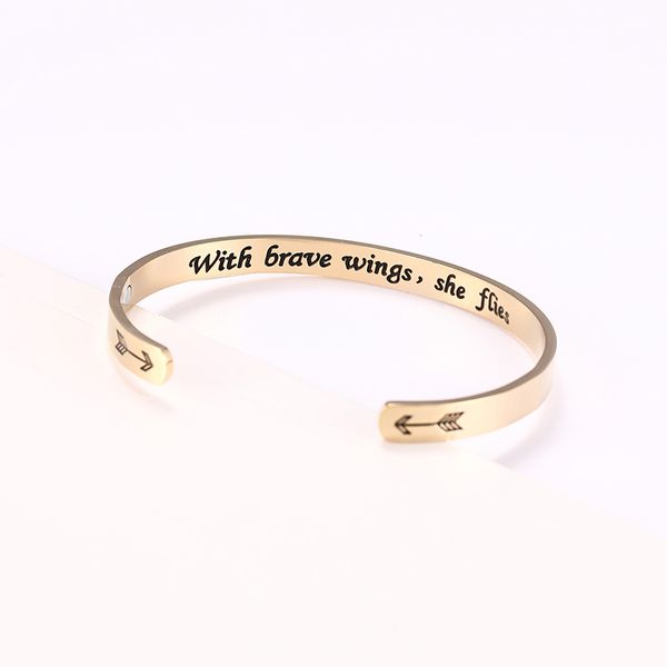 cazador positive inspirational quote magnetic bracelets be brave not be fear bracelet personalized jewelry open cuff bangles, Black
cazador positive inspirational quote magnetic bracelets be brave not be fear bracelet personalized jewelry open cuff bangles, Black