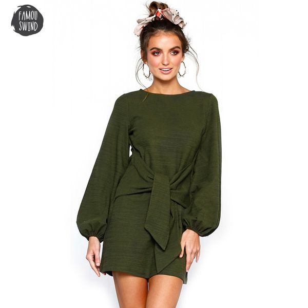 solid casual sashes dress autumn long sleeve o neck bodycon vestido party dresses short mini vintage mujer elegante designer clothes, Black;gray
solid casual sashes dress autumn long sleeve o neck bodycon vestido party dresses short mini vintage mujer elegante designer clothes, Black;gray