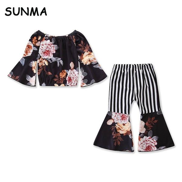 модные новинки 2019 летние наряды для девочек baby girl suit цветочные топы + полосатые расклешенные брюки детские комплекты детской дизайне, White
модные новинки 2019 летние наряды для девочек baby girl suit цветочные топы + полосатые расклешенные брюки детские комплекты детской дизайне, White