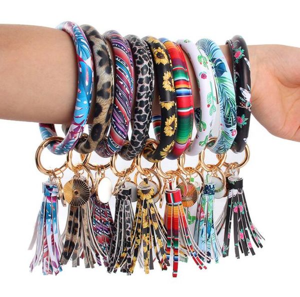leather bracelet key chain pu wristr round print key ring tassel pendant wristbands sports keychain bracelets round key rings a0043, Silver
leather bracelet key chain pu wristr round print key ring tassel pendant wristbands sports keychain bracelets round key rings a0043, Silver