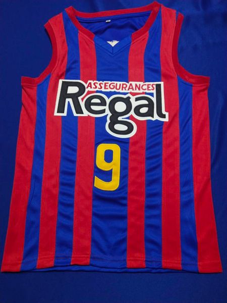 ricky rubio # 9 team spain espana regal barcelona euroleague retro basketball jersey embroidery stitched customize any number and name jers, Black 
ricky rubio # 9 team spain espana regal barcelona euroleague retro basketball jersey embroidery stitched customize any number and name jers, Black