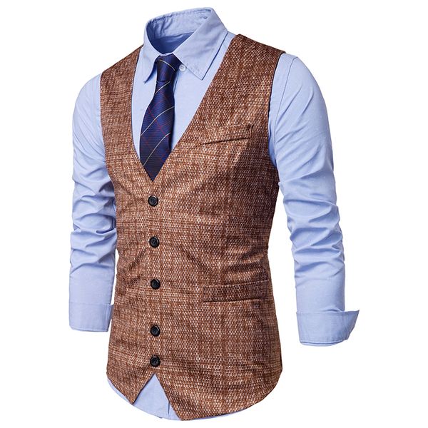 2019 brand suit vest jacket sleeveless plaid suit vest men jacket sleeveless men casual coat single breastedt, Black;white
2019 brand suit vest jacket sleeveless plaid suit vest men jacket sleeveless men casual coat single breastedt, Black;white