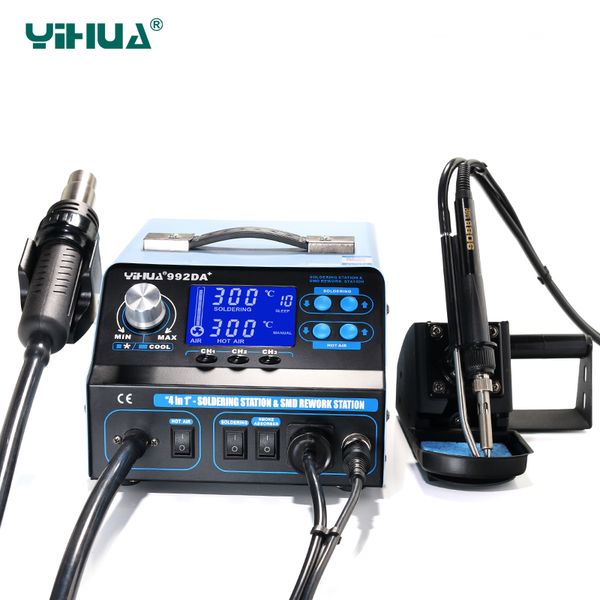 yihua 992da+ lcd soldering station vacuum pen bga rework station air blow dryer welding with smoking solder iron
yihua 992da+ lcd soldering station vacuum pen bga rework station air blow dryer welding with smoking solder iron