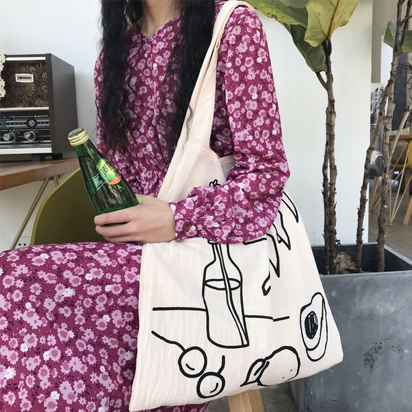 women canvas tote floral print ladies casual shoulder bag foldable fashion students female simple handbag
women canvas tote floral print ladies casual shoulder bag foldable fashion students female simple handbag