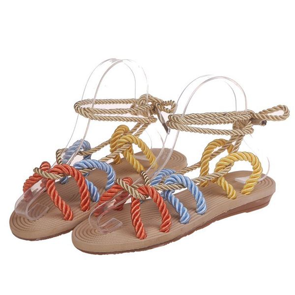 bohemia cross 2020 new bandage strap retro female sandals hand-woven shoes beach string sandals beachwear shoes summer, Black
bohemia cross 2020 new bandage strap retro female sandals hand-woven shoes beach string sandals beachwear shoes summer, Black