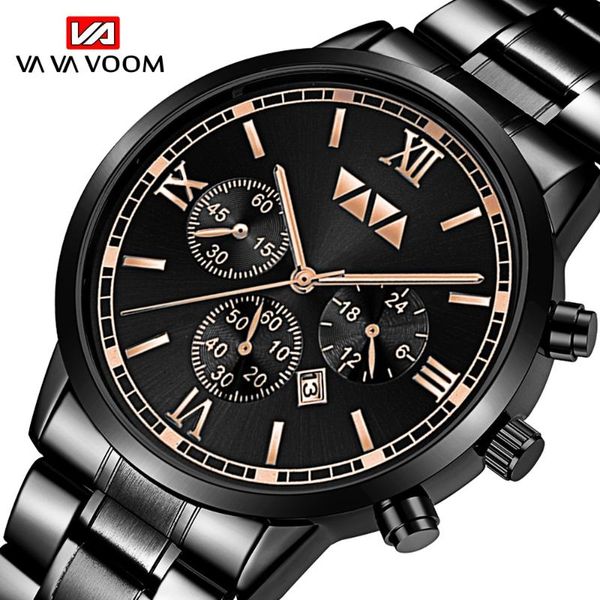 vava voom men's trend classic business sports quartz watch date stainless steel strap luxury fashion gift cool clock relogio, Slivery;brown
vava voom men's trend classic business sports quartz watch date stainless steel strap luxury fashion gift cool clock relogio, Slivery;brown