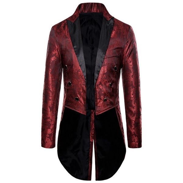 litthing men clothes 2019 goth steampunk blazer tuxedo jacket fashion long sleeve coat men suits for wedding autumn winter, Black;brown
litthing men clothes 2019 goth steampunk blazer tuxedo jacket fashion long sleeve coat men suits for wedding autumn winter, Black;brown