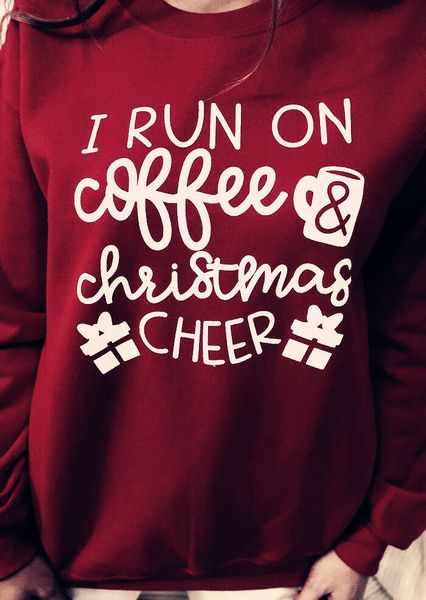 i run on coffee & christmas cheer sweatshirt long sleeve graphic christmas gift aesthetic hoodies cotton tumblr coffee jumper, Black
i run on coffee & christmas cheer sweatshirt long sleeve graphic christmas gift aesthetic hoodies cotton tumblr coffee jumper, Black
