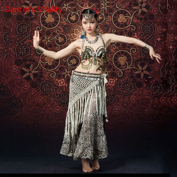 2019 new belly dance tribal style performance set hanging coin bra tassel waistband long pants 3pcs performance clothing, Black;red
2019 new belly dance tribal style performance set hanging coin bra tassel waistband long pants 3pcs performance clothing, Black;red