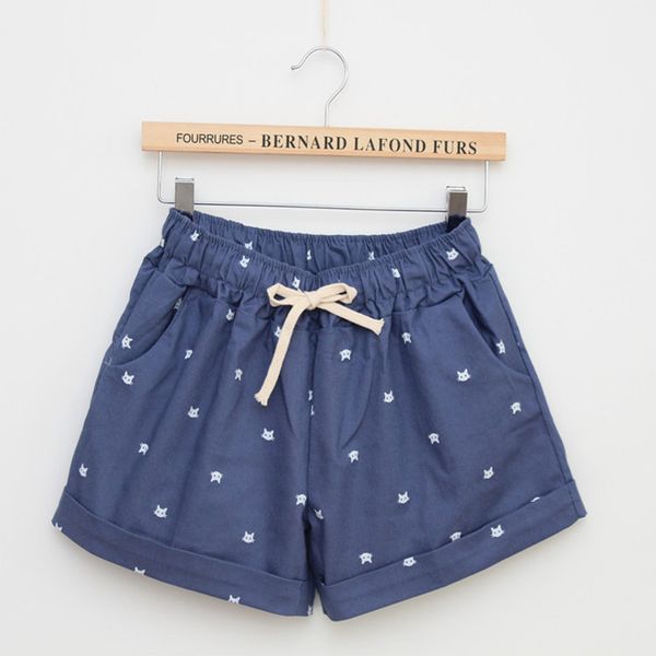 2020 new summer women casual elastic waist cotton shorts printed cat drawstring slim shorts candy colors women, White;black
2020 new summer women casual elastic waist cotton shorts printed cat drawstring slim shorts candy colors women, White;black