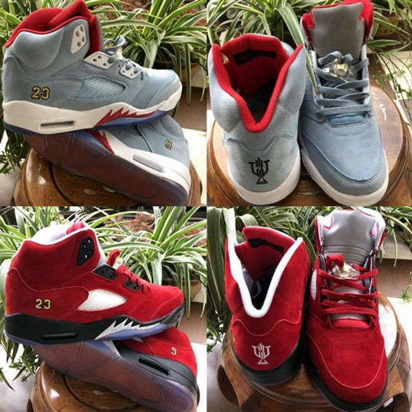 2019 new arrival trophy room x 5s ice blue university red basketball shoes for men 5 jsp sports trainer mens sneakers size 7-13, White;red
2019 new arrival trophy room x 5s ice blue university red basketball shoes for men 5 jsp sports trainer mens sneakers size 7-13, White;red