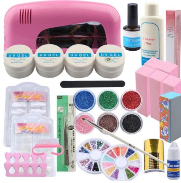 uv gel nail art set kit manicure set 9w uv lamp for nail uv gel polish adhesive remover glitter powder nail extension set
uv gel nail art set kit manicure set 9w uv lamp for nail uv gel polish adhesive remover glitter powder nail extension set
