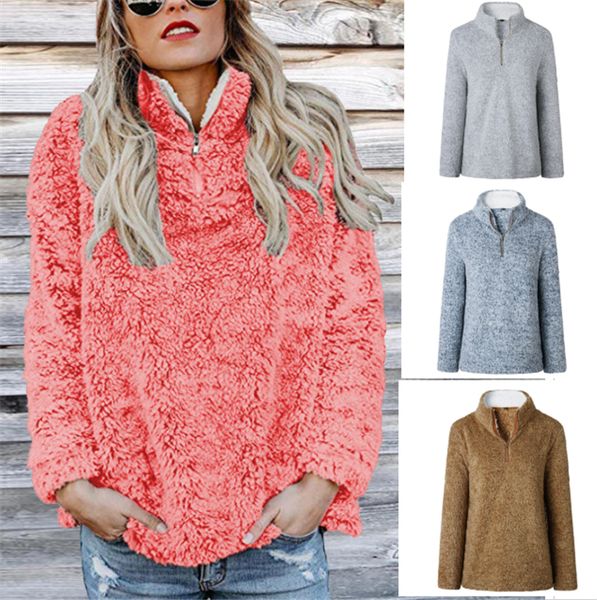 plus size sherpa women pullover hoodies double-sided fleece sweaters high collar long sleeve sweatshirts winter choker berber ziper fur, Black
plus size sherpa women pullover hoodies double-sided fleece sweaters high collar long sleeve sweatshirts winter choker berber ziper fur, Black