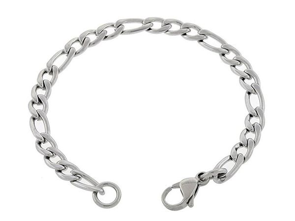 6mm steel color figaro chain 316l stainless steel bangle jewelry accessories friendship wristbands selling 2017, Black
6mm steel color figaro chain 316l stainless steel bangle jewelry accessories friendship wristbands selling 2017, Black