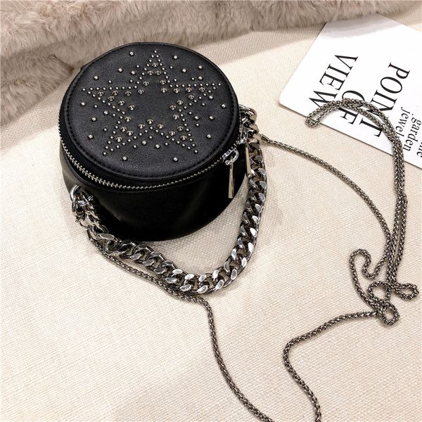 womens fashion genuine leather rhinestone star circular ladies mini chain handbags satchel crossbody bag shoulder bags black
womens fashion genuine leather rhinestone star circular ladies mini chain handbags satchel crossbody bag shoulder bags black