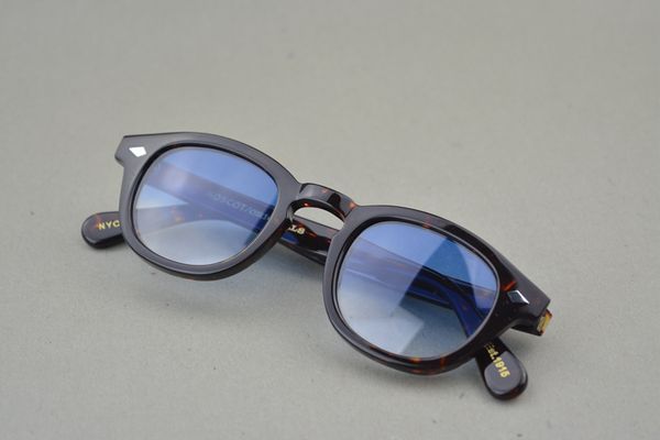 wholesale-jackjad moscot new fashion johnny depp lemtosh stylsunglasses tint ocean lens brand design party show sun glasses oculos de sol, White;black