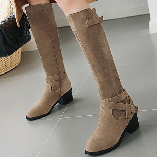slim boots over the knee high suede women snow boots women's fashion winter thigh high boots shoes woman, Black
slim boots over the knee high suede women snow boots women's fashion winter thigh high boots shoes woman, Black