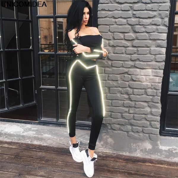 fluorescence women sets two pieces tracksuit striped off shoulder and long pants autumn gym workout fitness sets streetwear, Gray
fluorescence women sets two pieces tracksuit striped off shoulder and long pants autumn gym workout fitness sets streetwear, Gray