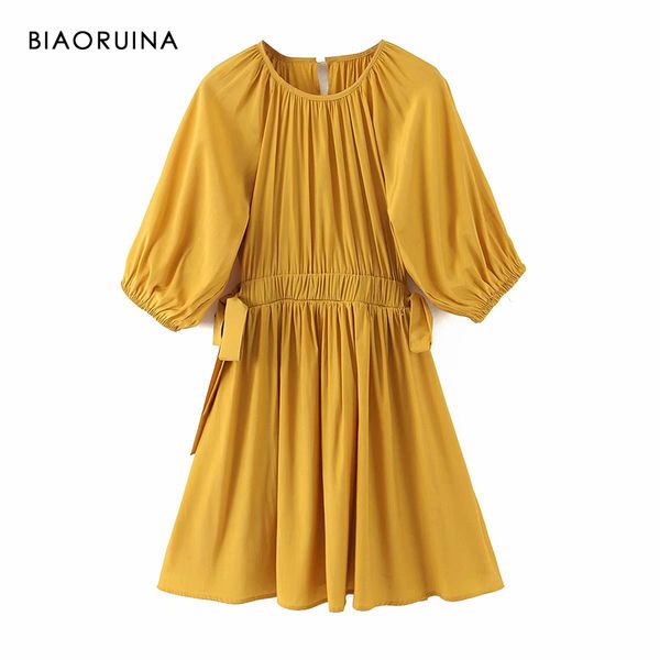 casual dresses biaoruina women's yellow elegant bow elastic high waist a-line dress o-neck half sleeve female fashion back hollow out, Black;gray
casual dresses biaoruina women's yellow elegant bow elastic high waist a-line dress o-neck half sleeve female fashion back hollow out, Black;gray