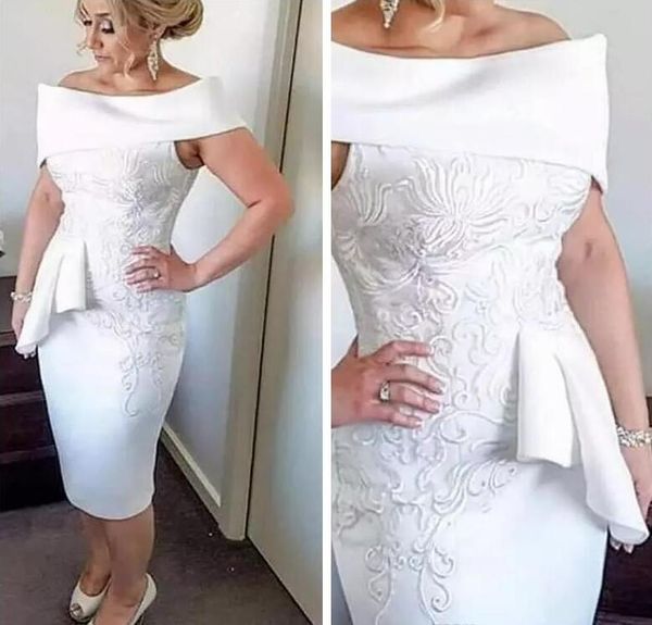 2019 bateau mother of the bride dresses lace appliques sheath prom party gowns short satin custom formal dresses evening party gowns, Black;red
2019 bateau mother of the bride dresses lace appliques sheath prom party gowns short satin custom formal dresses evening party gowns, Black;red