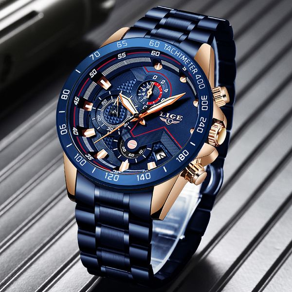 lige business men watch luxury brand stainless steel wrist watch chronograph army military quartz watches relogio masculino ly191216, Slivery;brown
lige business men watch luxury brand stainless steel wrist watch chronograph army military quartz watches relogio masculino ly191216, Slivery;brown